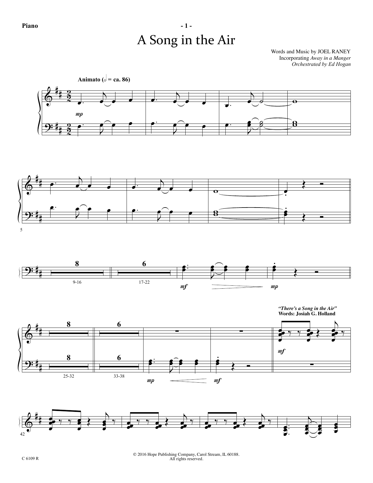 Product picture to: A Song In The Air - Piano