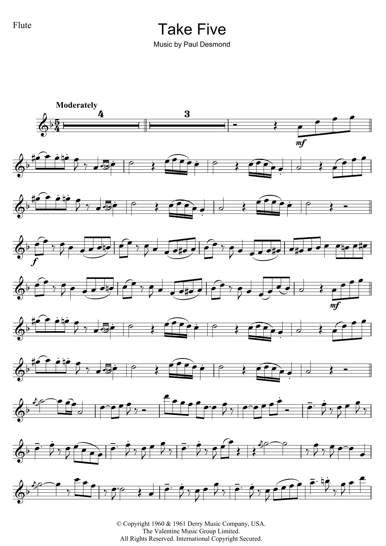 Product gallery: Page 1 of 1 Take Five, Dave Brubeck