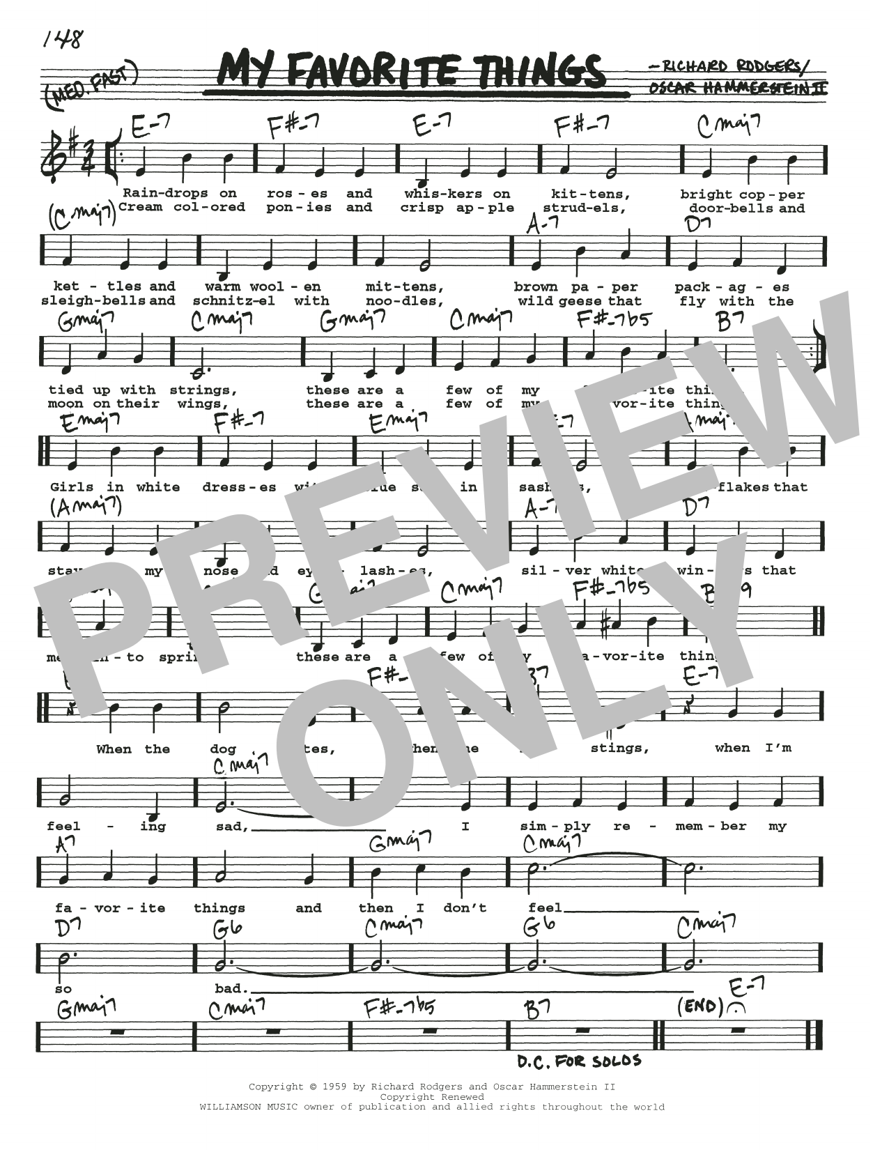 Product gallery: Page 1 of 1 My Favorite Things, Rodgers & Hammerstein