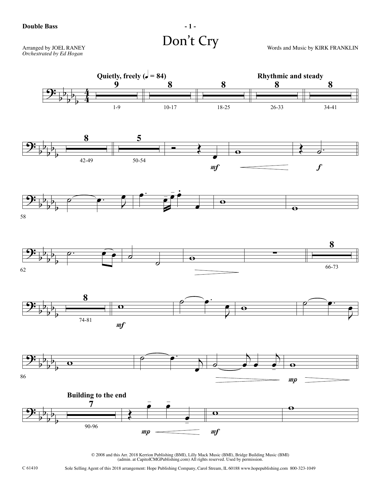 Produktbild zu: Don't Cry - String Bass