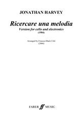 cover: Ricercare una melodia (cello), Jonathan Harvey