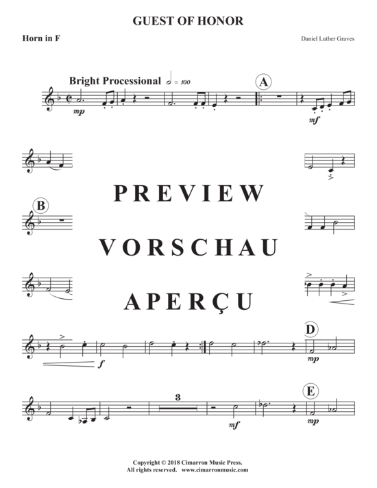 Produktgalerie: Seite 13 von 16 Guest of Honor , , (Holzbläser Quintett)