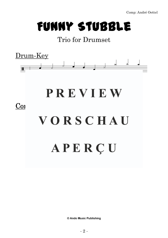 Produktgalerie: Seite 4 von 11 Funny Stubble, , Drumset Trio