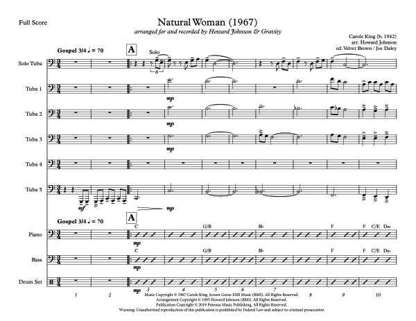 Produktgalerie: Seite 1 von 11 Natural Woman, , (Tuba Solo, 5x Tuba und Combo Band)