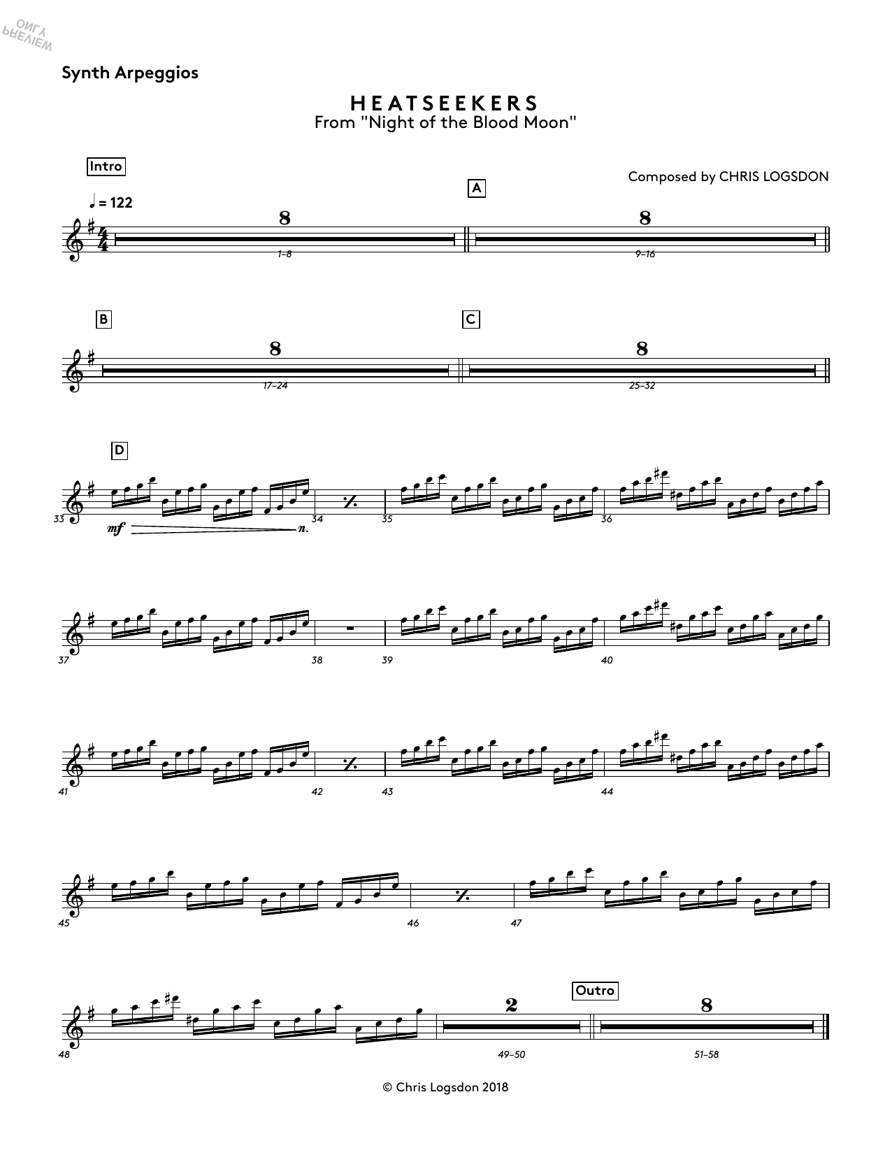 Product picture to: Heatseekers (from Night of the Blood Moon) - Synth Arpeggios
