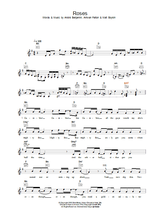 Product gallery: Page 1 of 1 Roses, OutKast