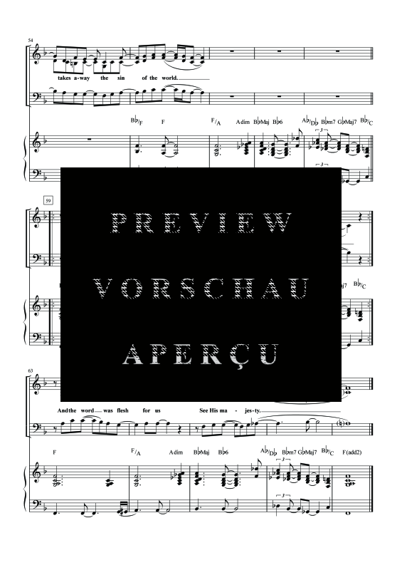 gallery: Lamb Of God, , Gemischter Chor SAB und Klavier