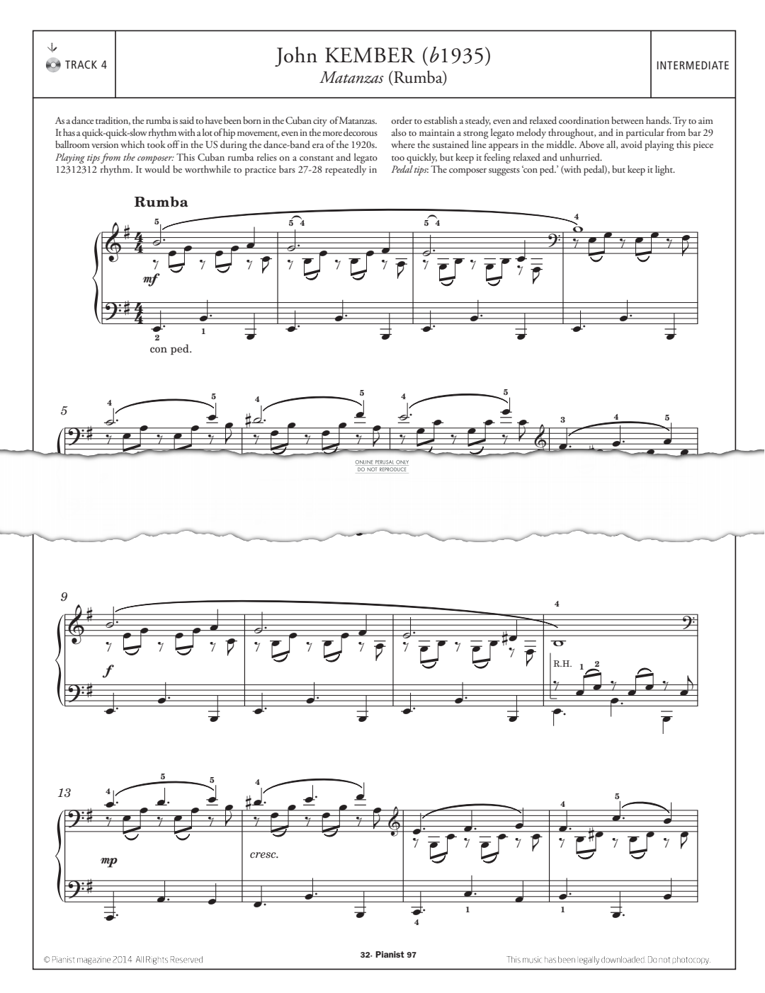 Product gallery: Page 1 of 1 Matanzas (Rumba), John Kember