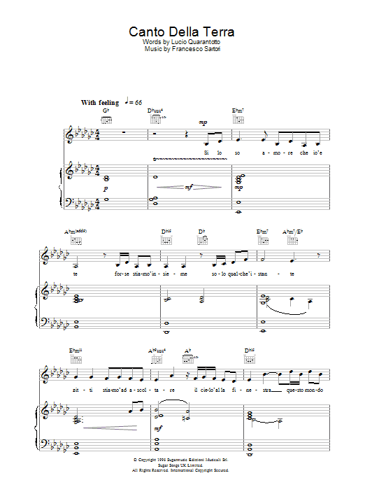 Produktbild zu: Canto Della Terra