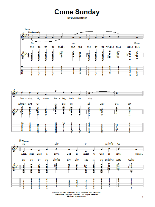 Produktbild zu: Come Sunday