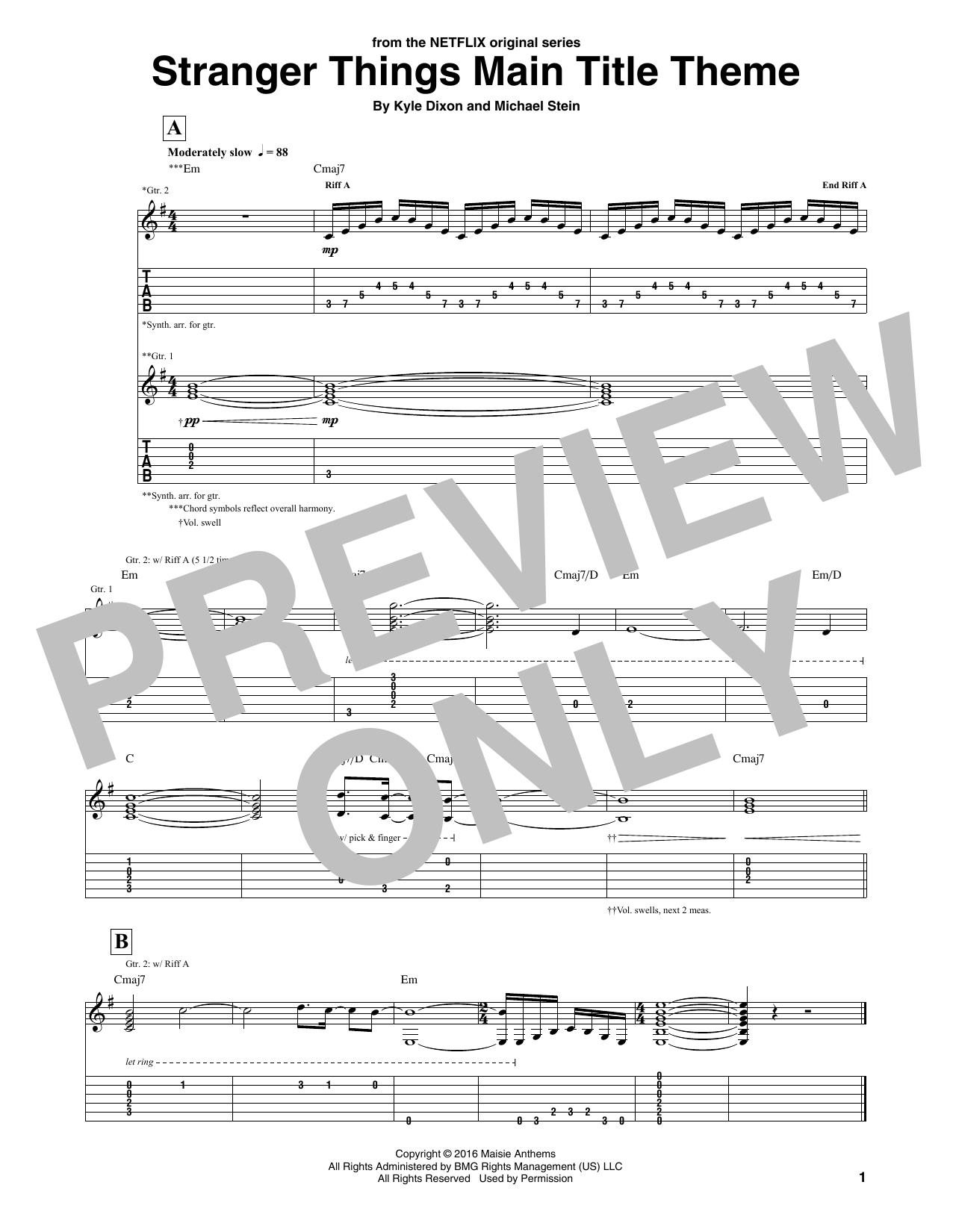 Produktbild zu: Stranger Things Main Title Theme