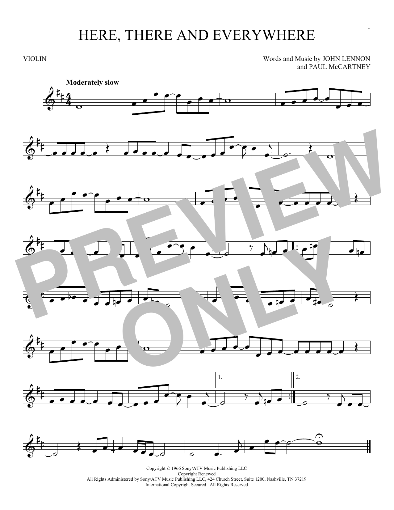 Product gallery: Page 1 of 1 Here, There And Everywhere, The Beatles