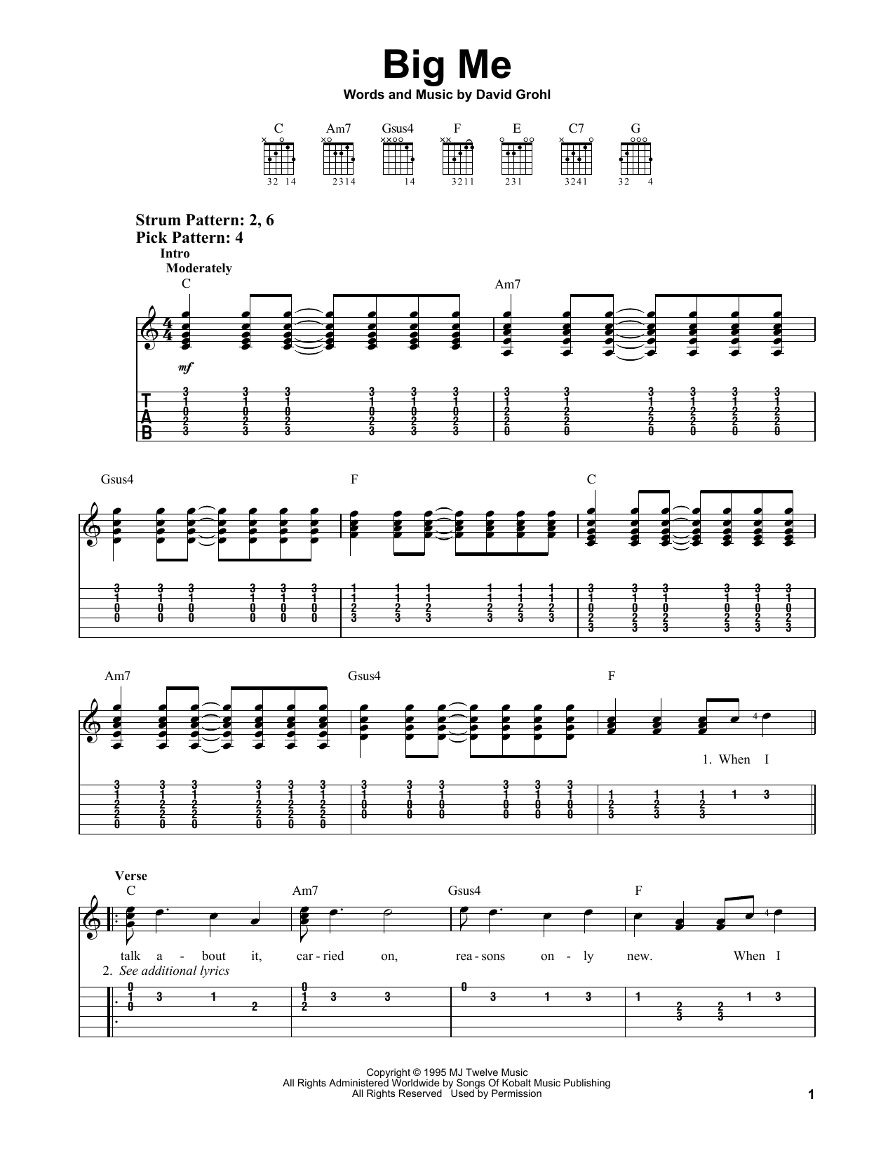 Product gallery: Page 1 of 1 Big Me, Foo Fighters