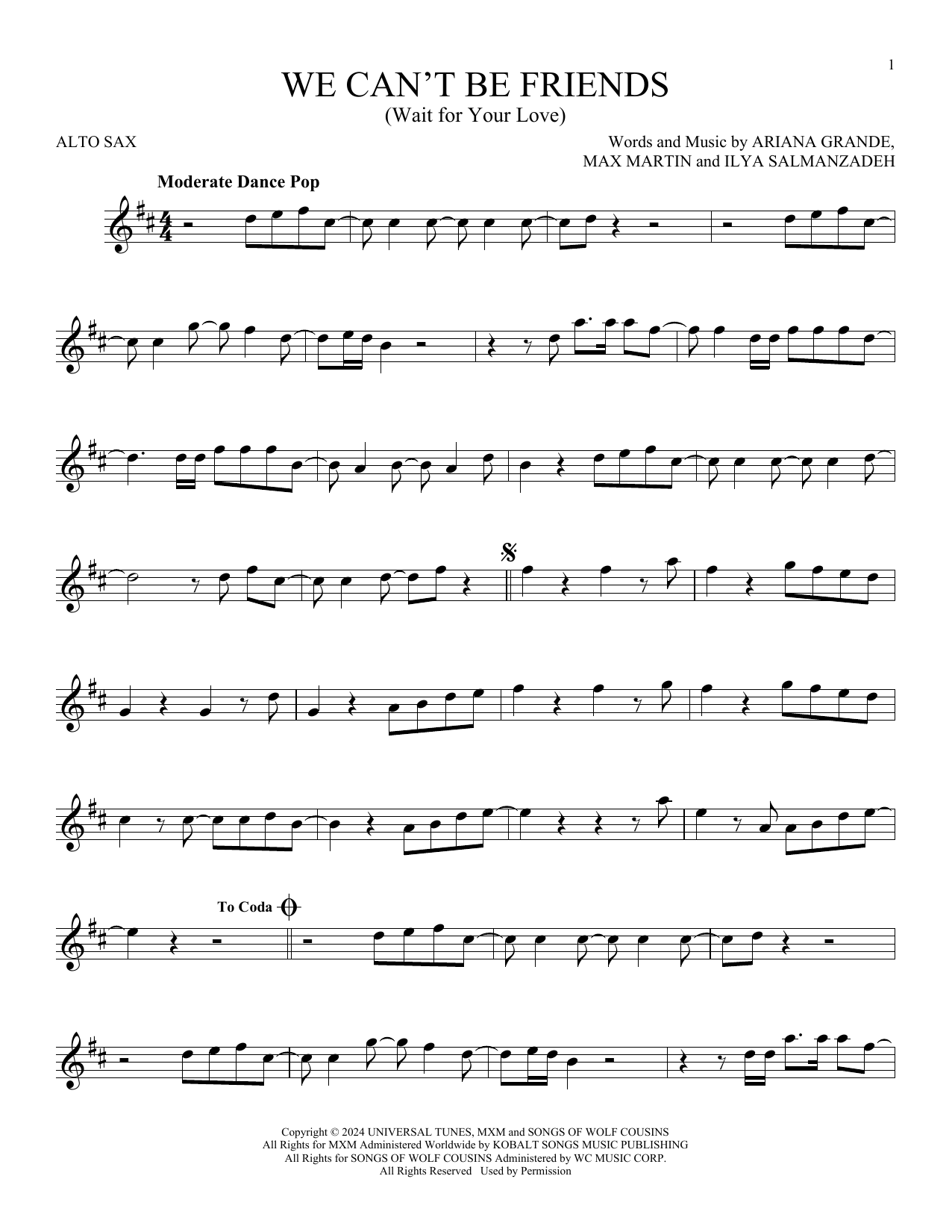 Product gallery: Page 1 of 1 We Can't Be Friends (Wait For Your Love), Ariana Grande