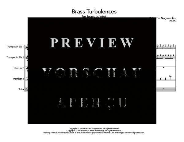 Produktgalerie: Seite 5 von 11 Brass Turbulences, , (Blechbläser Quintett)