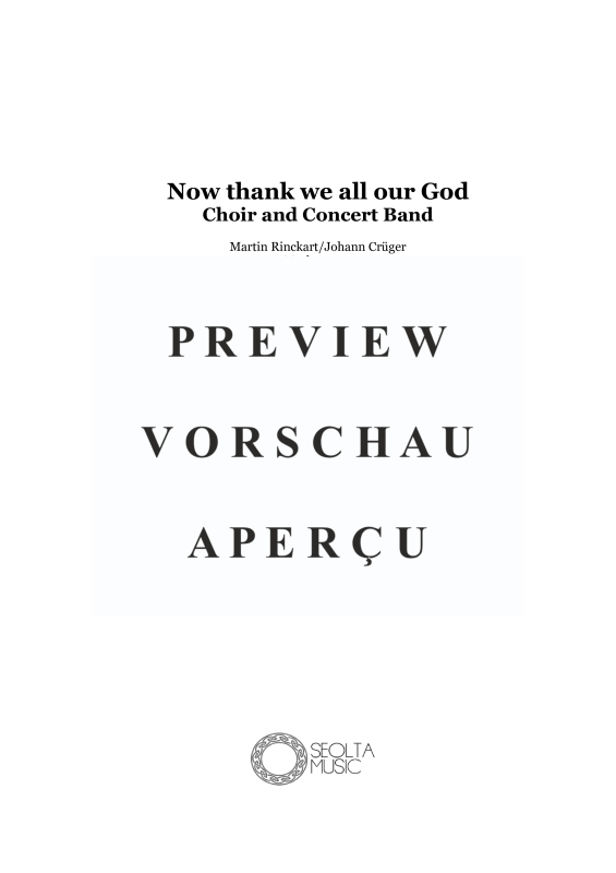 Produktgalerie: Seite 4 von 11 Nun danket alle Gott, , Gemischter Chor und Concert Band
