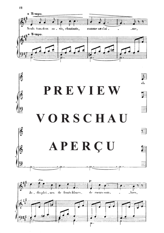 Product gallery: Page 4 of 6 Dans les ruines d'une abbaye Op.2 No.1, , High Voice and Piano