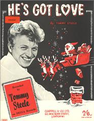 cover: He's Got Love, Tommy Steele, Gesang, Gitarre, Klavier
