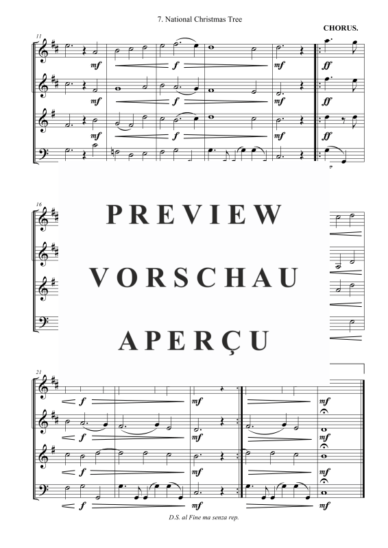 Produktgalerie: Seite 3 von 7 National Christmas Tree, , (Blechbläserquartett)