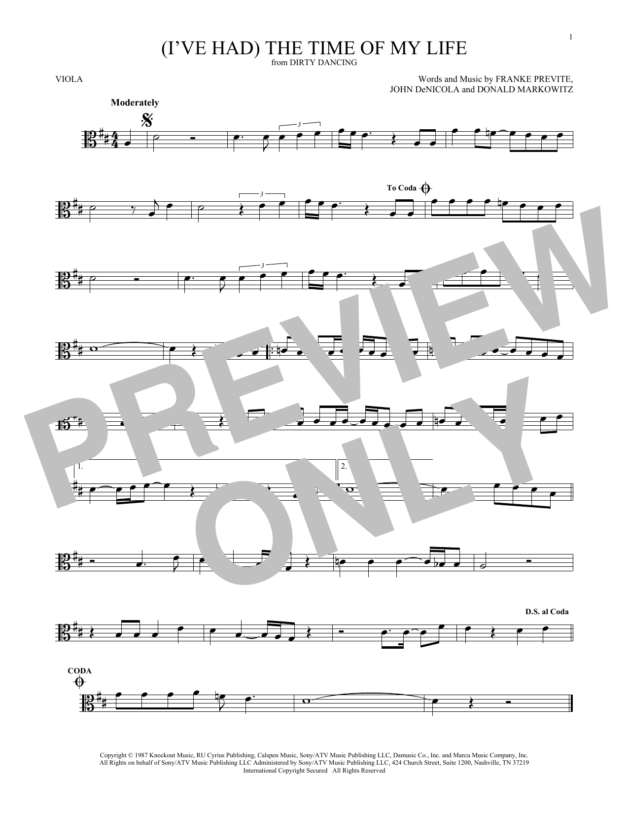Product gallery: Page 1 of 1 (I've Had) The Time Of My Life, Bill Medley & Jennifer Warnes