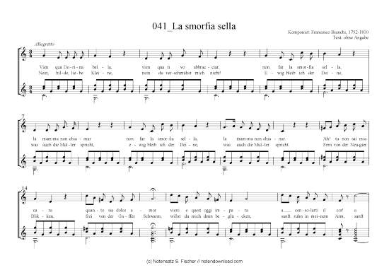 Produktbild zu: La smorfiasella Francesco Bianchi, 1752-1810 
