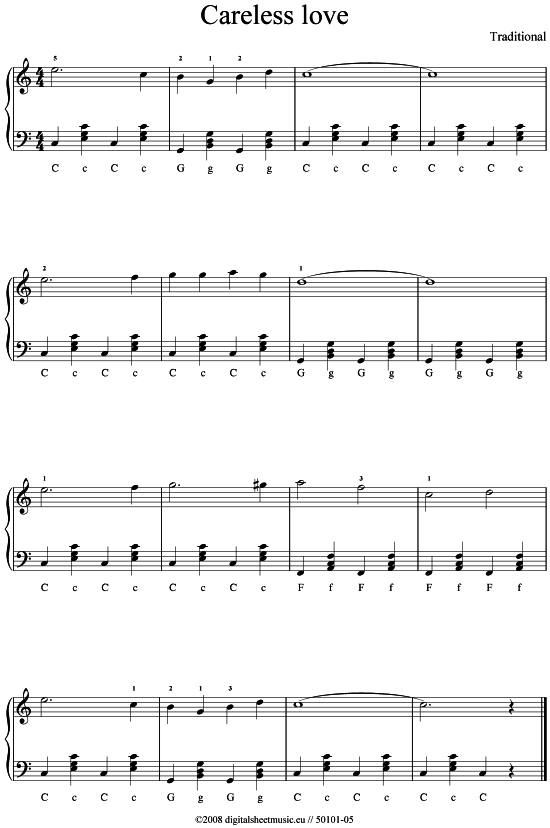 Product picture to: Careless Love Traditional