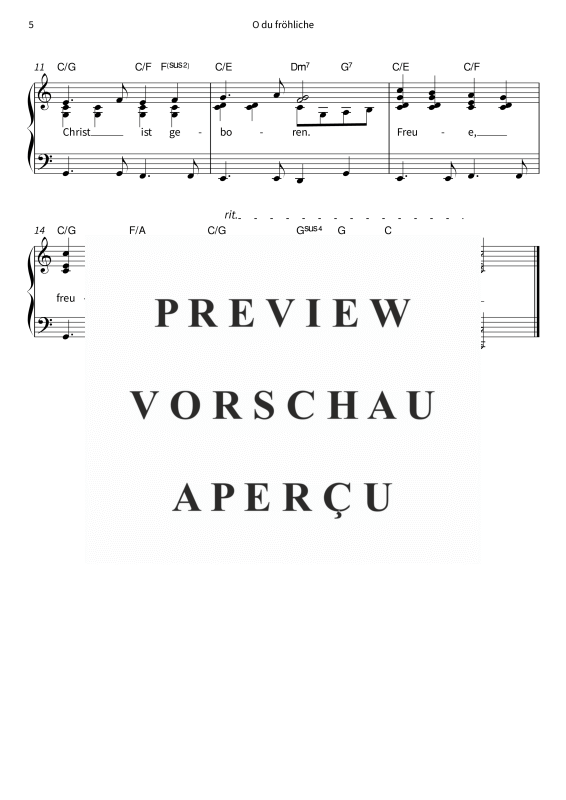 gallery: Freue Dich - Deutsche Weihnachtslieder überraschend anders - für Klavier erleichterte Version, , Klavier Solo