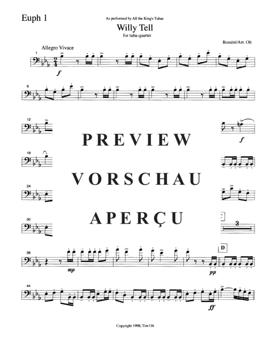 Product gallery: Page 7 of 14 Willy Tell , , (Tuba Quartett EETT)