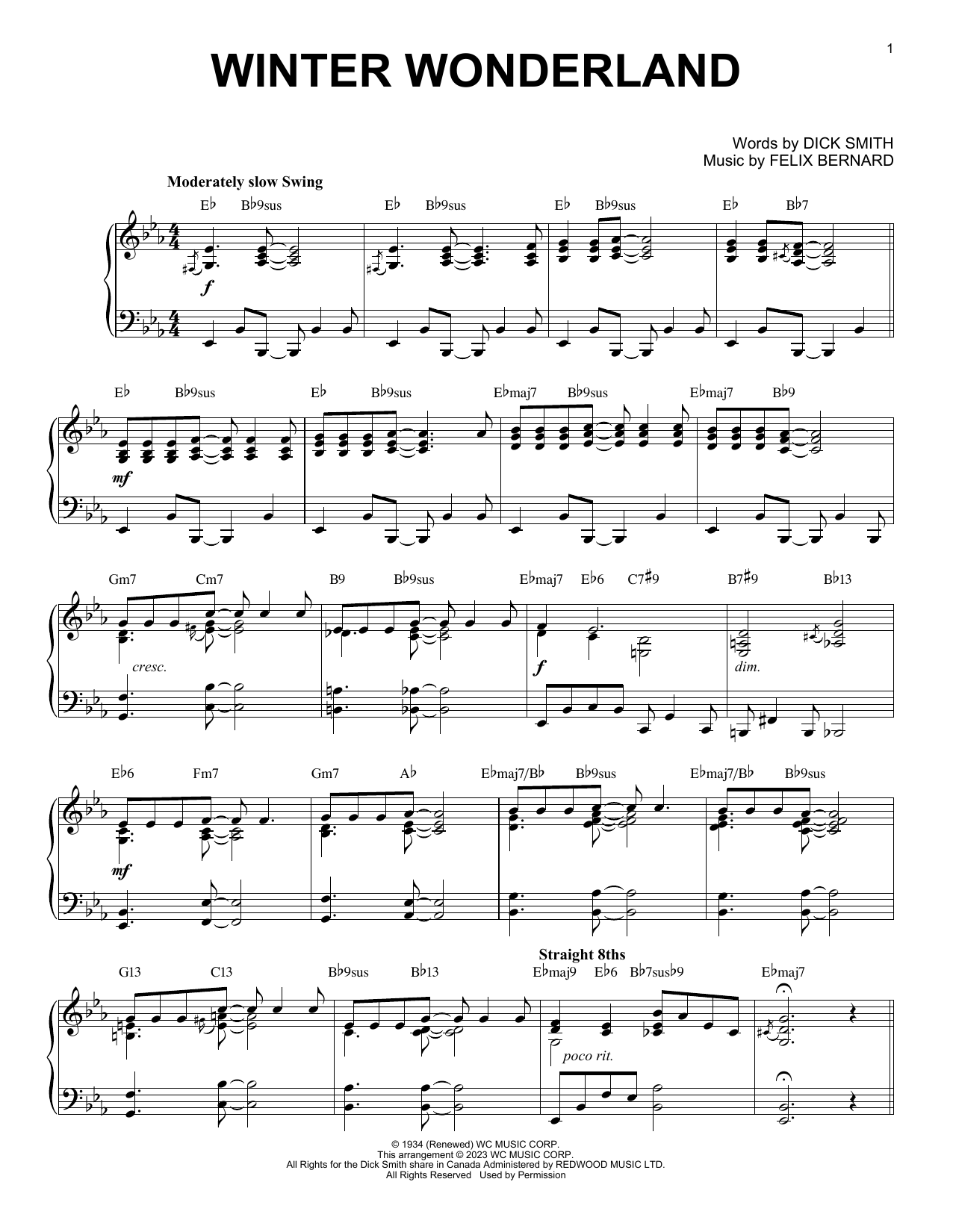 Produktbild zu: Winter Wonderland [Boogie Woogie version] (arr. Brent Edstrom)