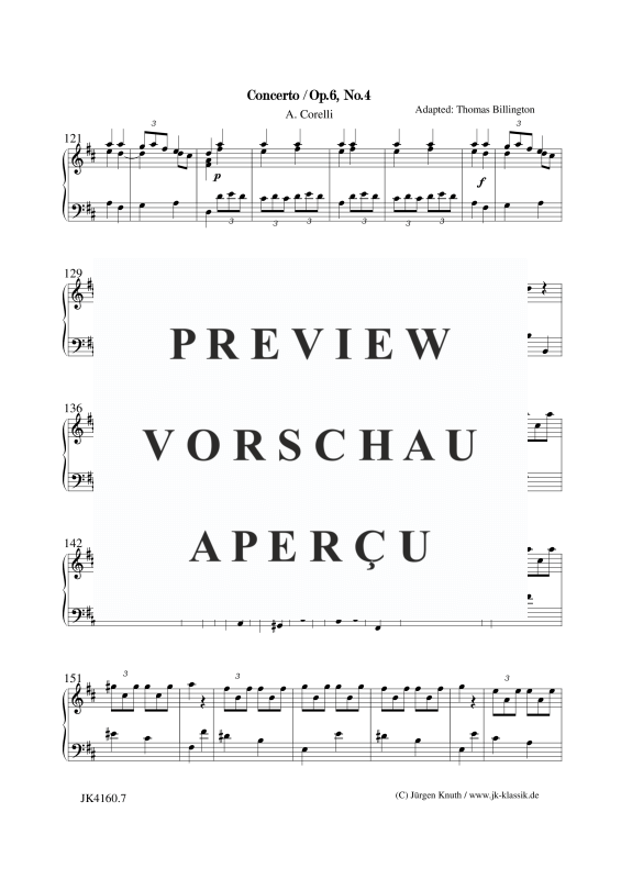 gallery: Concerto Op.6. No.5, , Klavier/Cembalo Solo