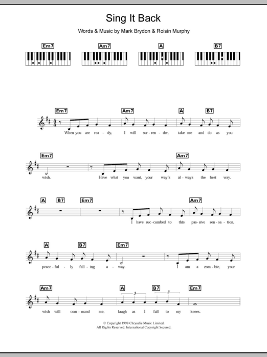Produktbild zu: Sing It Back