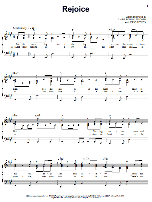 Product gallery: Page 1 of 1 Rejoice, Chris Tomlin