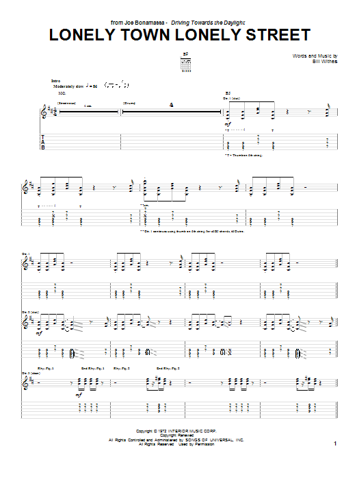 Produktbild zu: Lonely Town Lonely Street