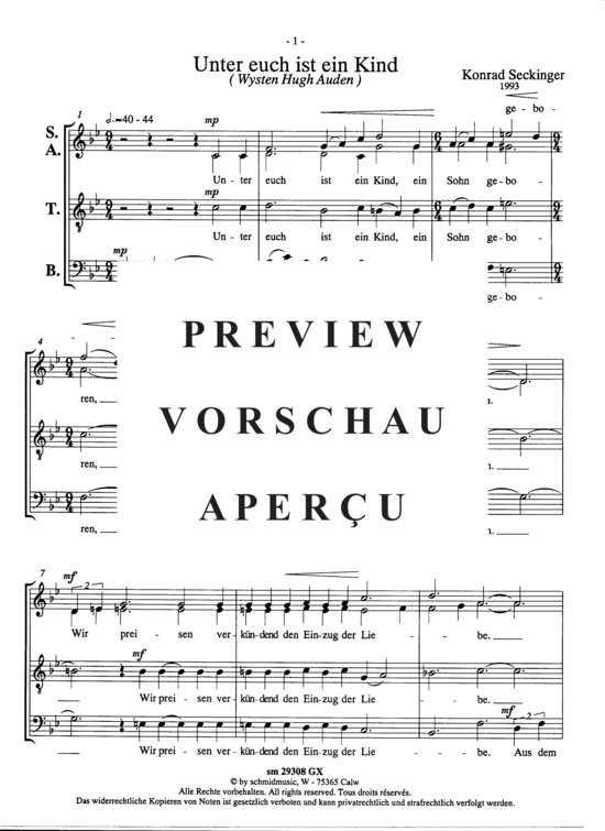 Product gallery: Page 3 of 15 Eilt nach Bethlehem , , (mixed choir, flute solo, organ)