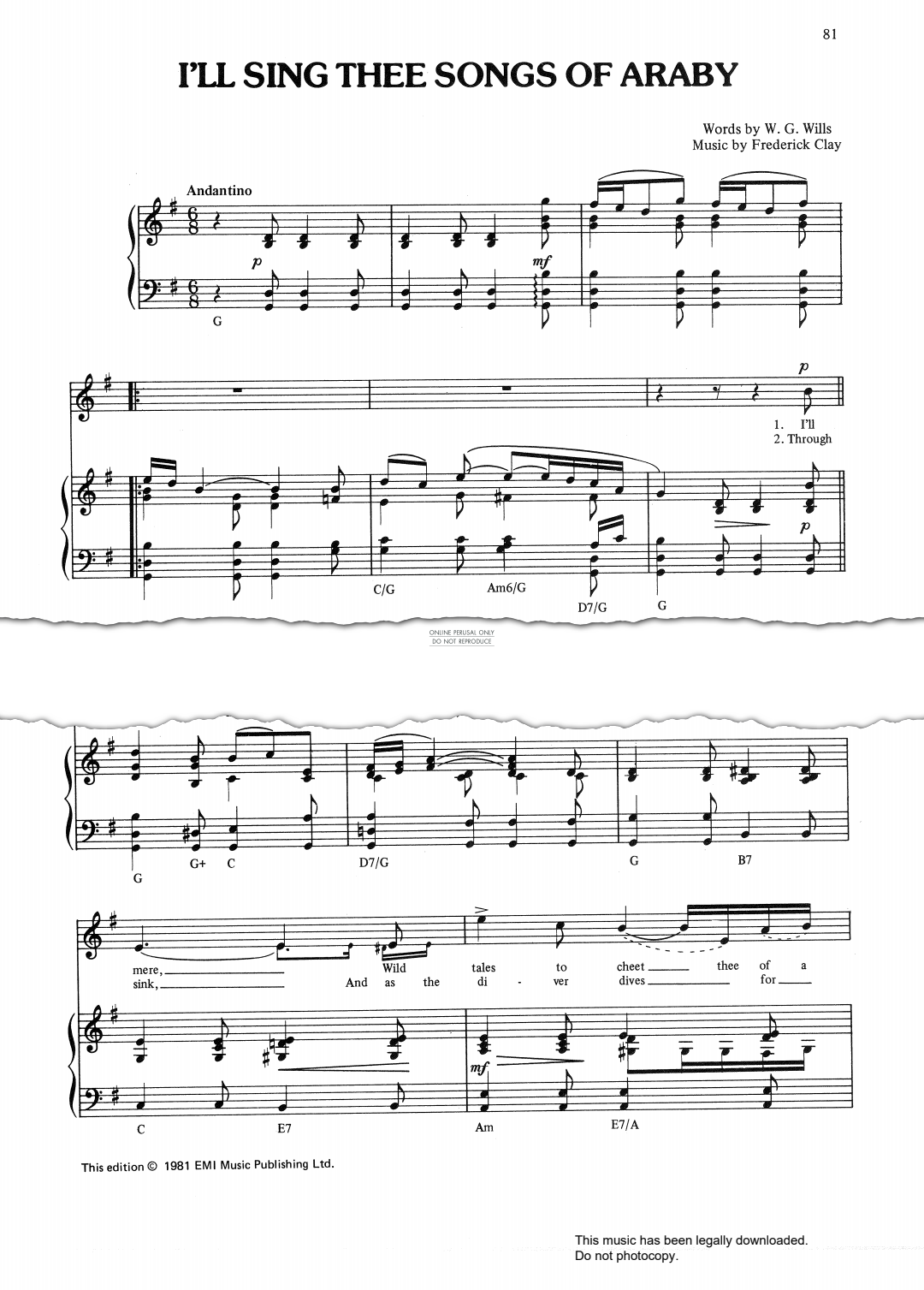 Produktbild zu: I'll Sing Thee Songs Of Araby