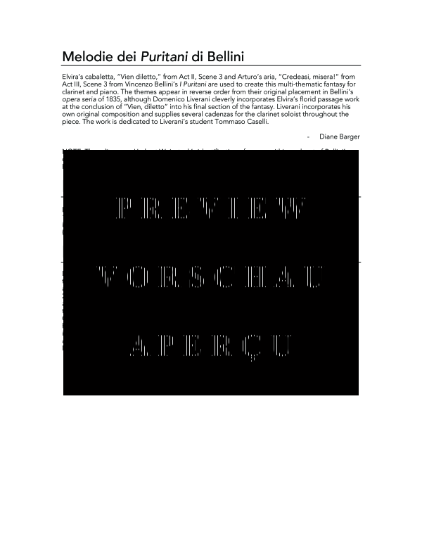 Product gallery: Page 4 of 11 Melodie dei Puritani di Bellini, , (clarinet in Bb and piano)