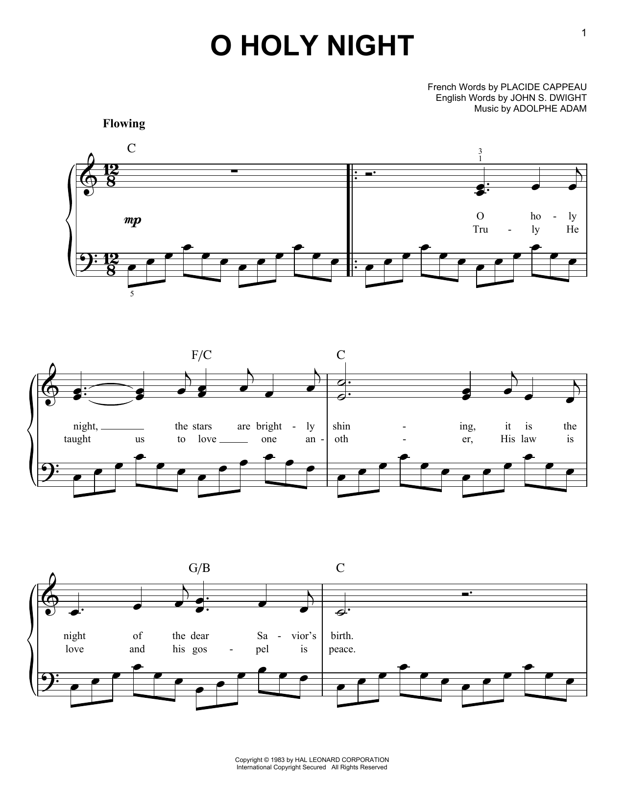 Produktgalerie: Seite 1 von 1 O Holy Night, Adolphe Adam, Klavier