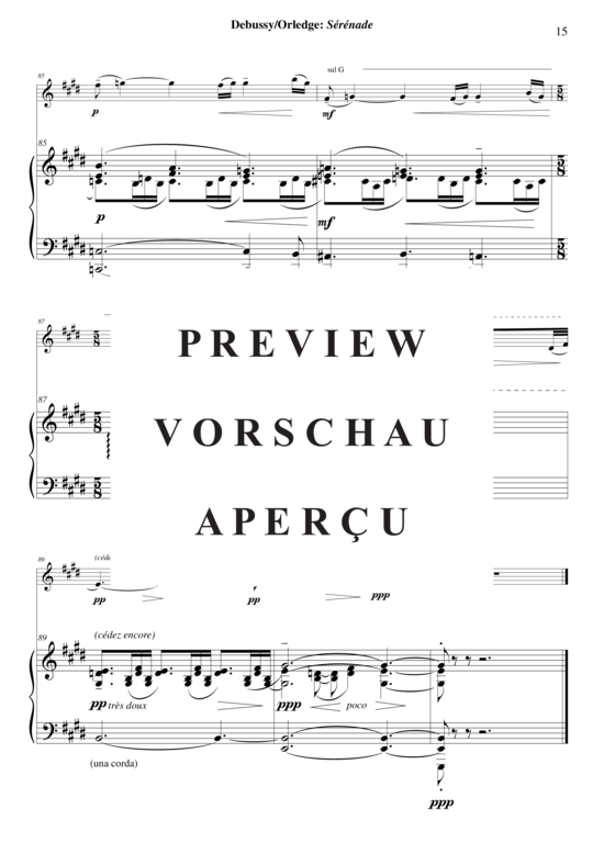 Product gallery: Page 16 of 21 Sérénade for violin and piano , , (violin + piano)
