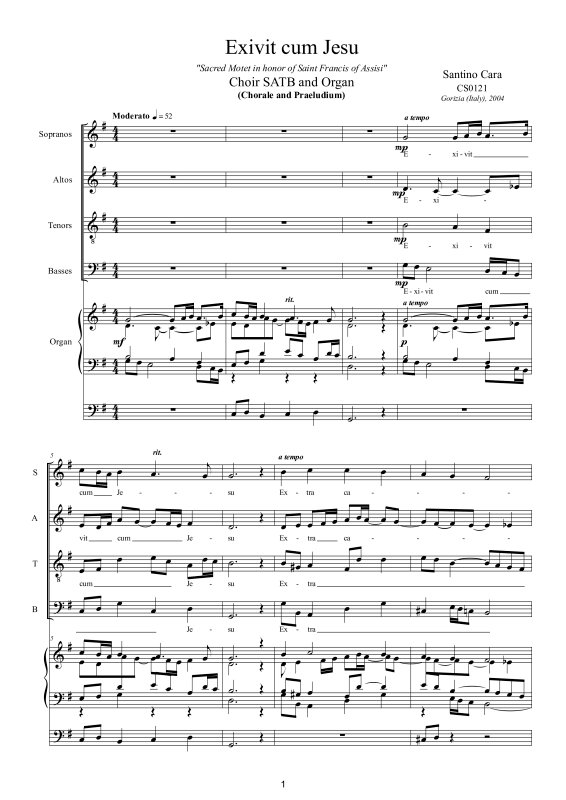 Produktbild zu: Exivit cum Jesu - St. Francis of AssisiSantino Cara