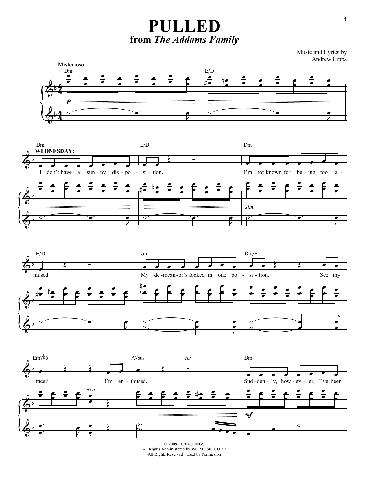 Produktbild zu: Pulled (from The Addams Family Musical)