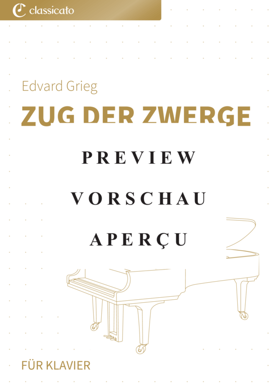 Product gallery: Page 2 of 11 Zug der Zwerge - Nr. 3 aus Lyrische Stücke, Buch 5, op. 54 , , Piano Solo