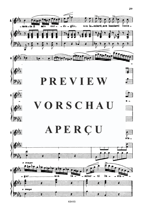 Produktgalerie: Seite 8 von 11 Non v ha sguardo cui sia dato, , Sopran und Klavier