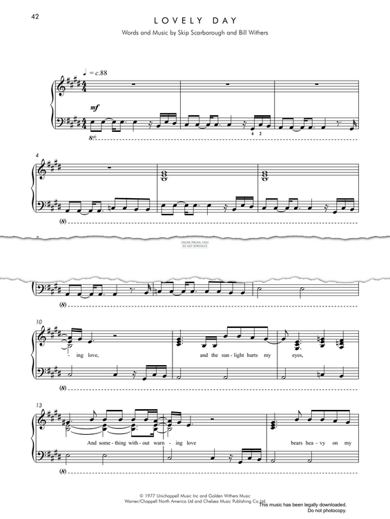 Produktgalerie: Seite 1 von 1 Lovely Day, Skip Scarborough, Klavier