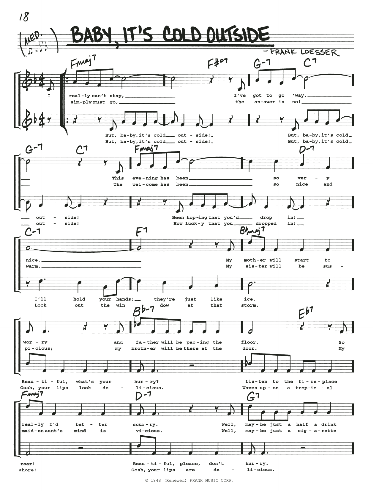 Produktgalerie: Seite 1 von 1 Baby, It's Cold Outside, Frank Loesser