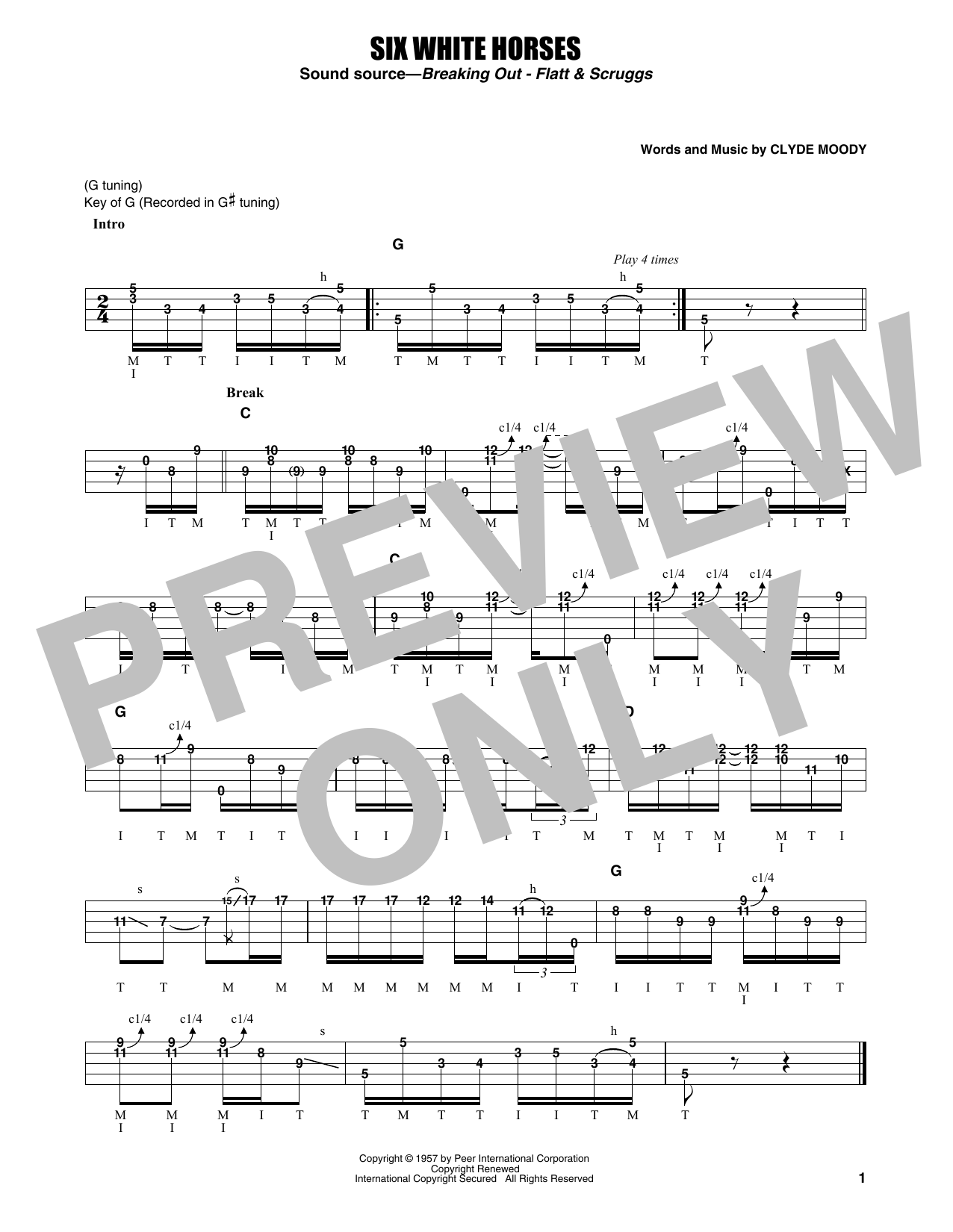 Produktgalerie: Seite 1 von 1 Six White Horses, Flatt & Scruggs, Banjo