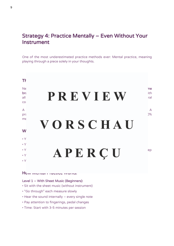 Produktgalerie: Seite 11 von 11 Practice Effectively - 7 Strategies to Achieve More in Less Time, , Piano and all instruments