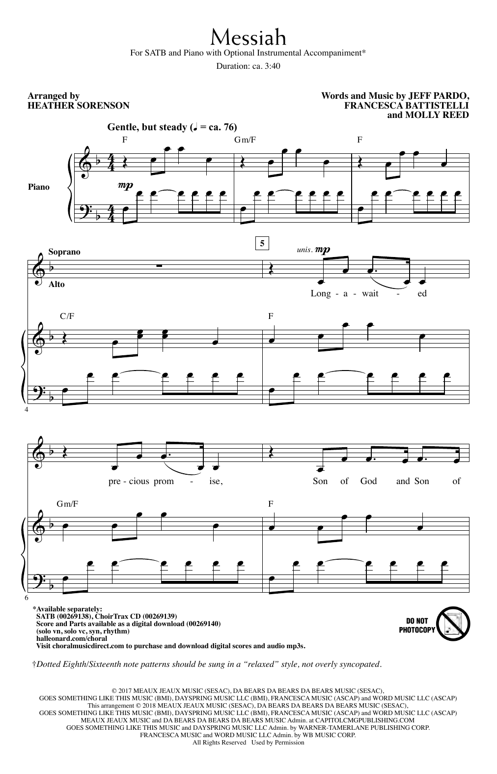 Produktbild zu: Messiah