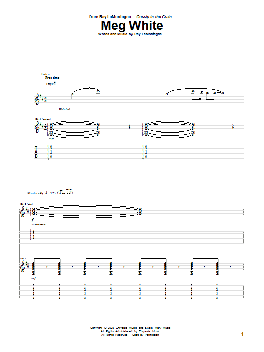 Product gallery: Page 1 of 1 Meg White, Ray LaMontagne