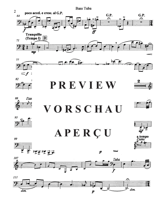 Produktgalerie: Seite 20 von 20 Serenade for Bass Tuba , , (Tuba + Klavier)