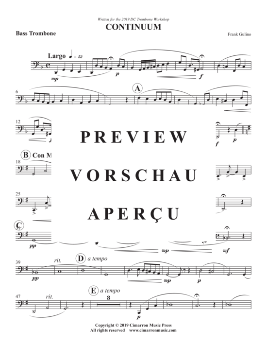 Product gallery: Page 13 of 14 Continuum , , (Trombone Quartet)